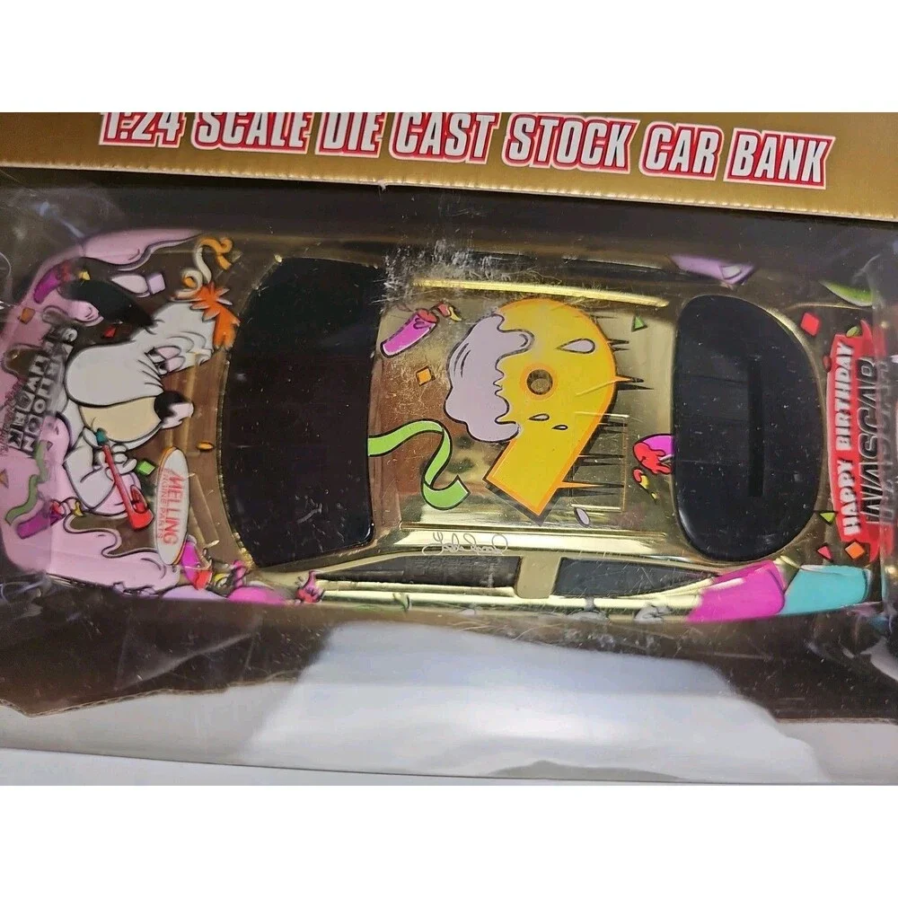 Lake Speed #9 Gold CartoonNetwork Ford Taurus 1998 Nascar 50th 1/24 DieCast bank